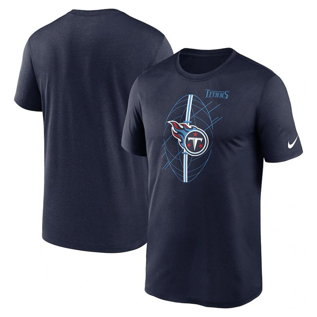 Men's Tennessee Titans Navy Legend Icon Performance T-Shirt Men's Tennessee Titans Navy Legend Icon Performance T-Shirt